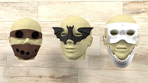 3D model halloween mask