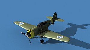 3D Curtiss H-75C Mohawk V29 German Captured