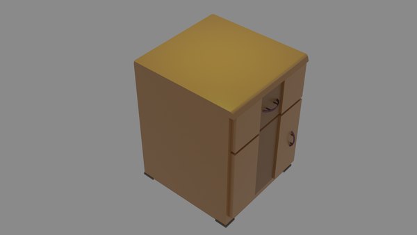 Drawer chest low poly model - TurboSquid 2036220