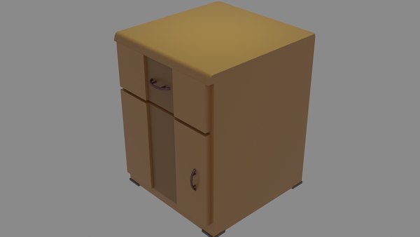 Drawer chest low poly model - TurboSquid 2036220