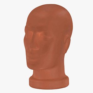 mannequin head raw scan 3D model