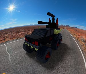 monster truck tank 3D model