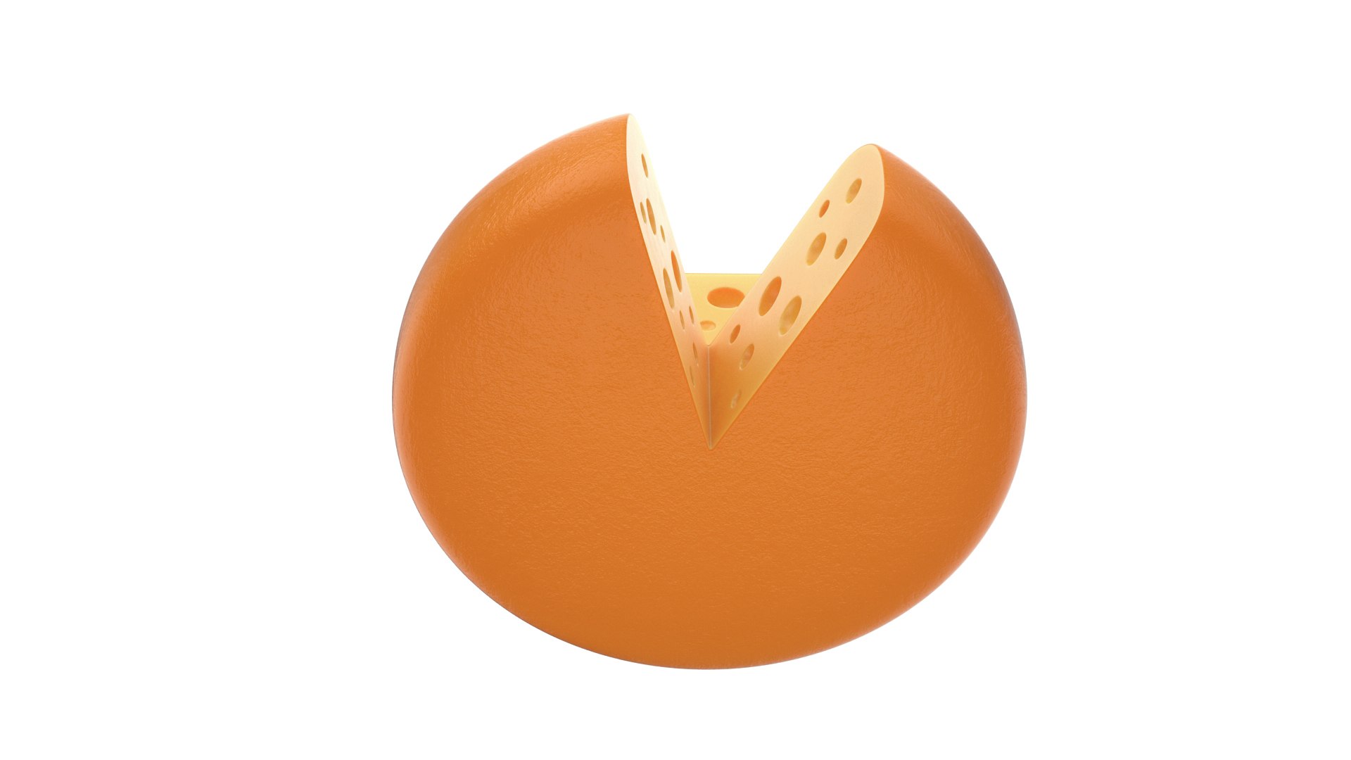 3D model cheese piece wheel - TurboSquid 1654026
