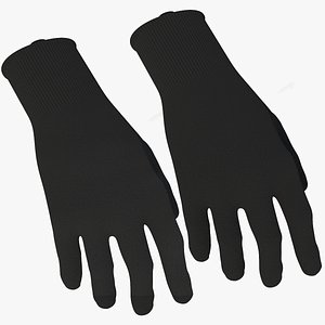 3D model Sefety Work Gloves