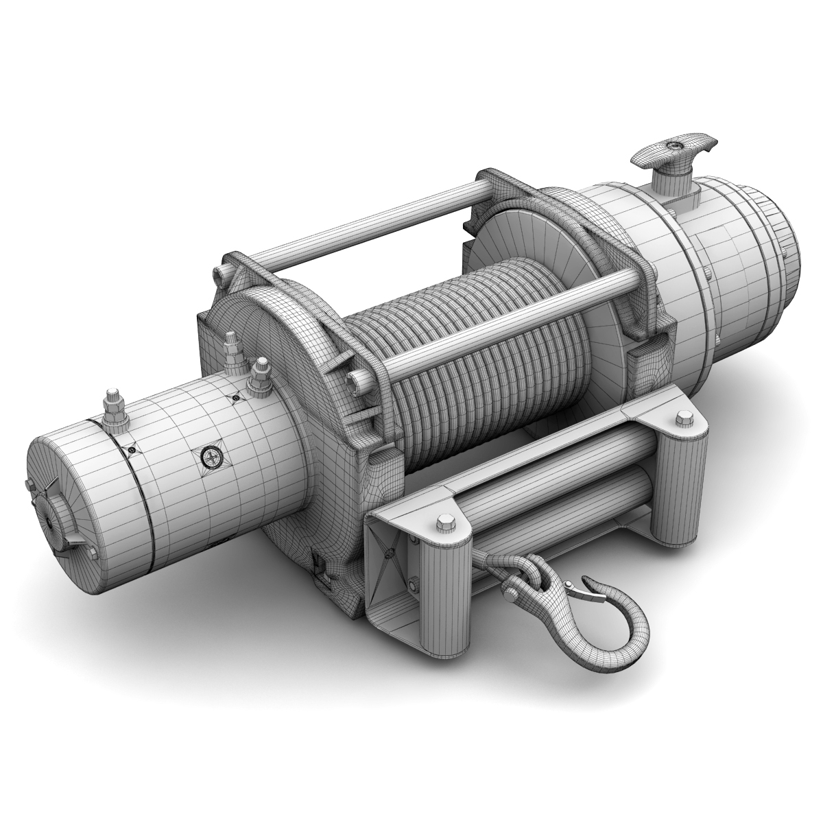 3d towing winch model