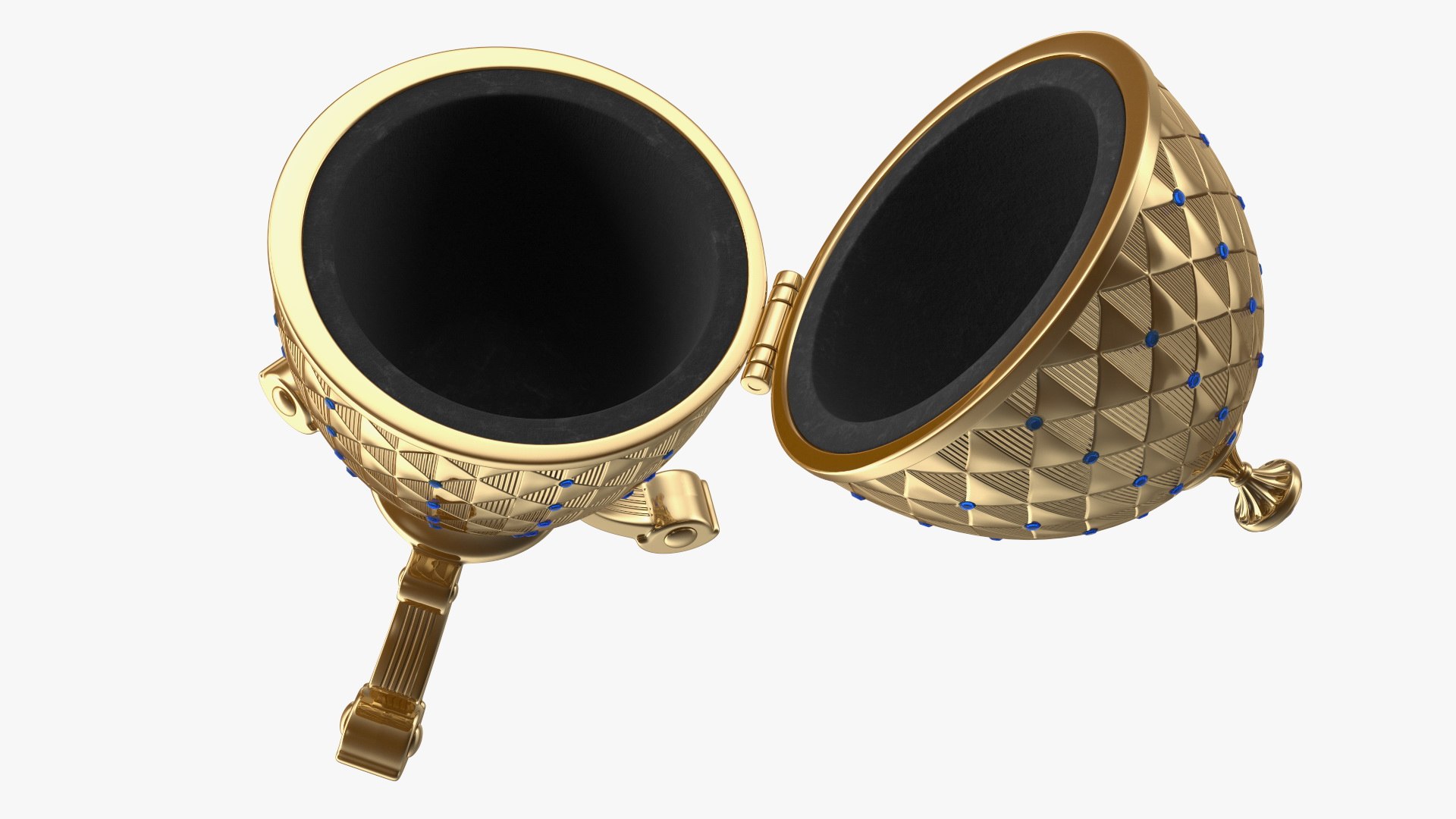 3D Faberge Golden Egg Open Model - TurboSquid 2073123