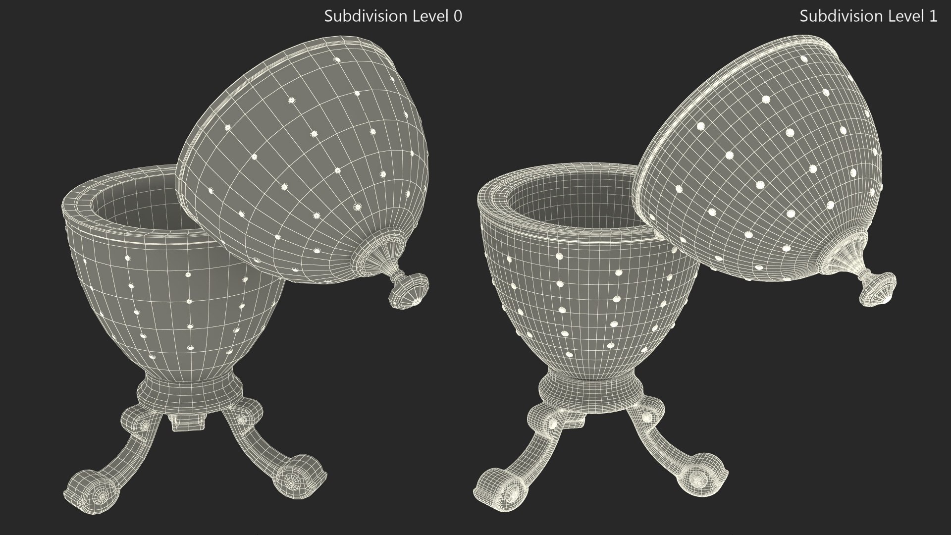 3D Faberge Golden Egg Open Model - TurboSquid 2073123