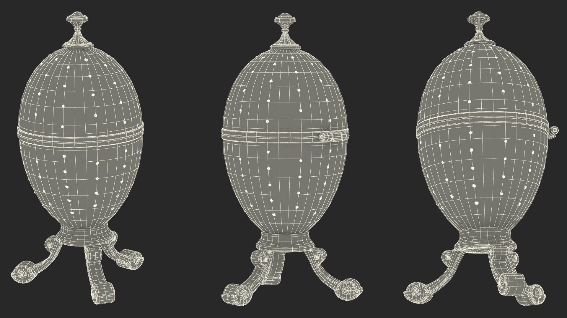 3D Faberge Golden Egg Open Model - TurboSquid 2073123