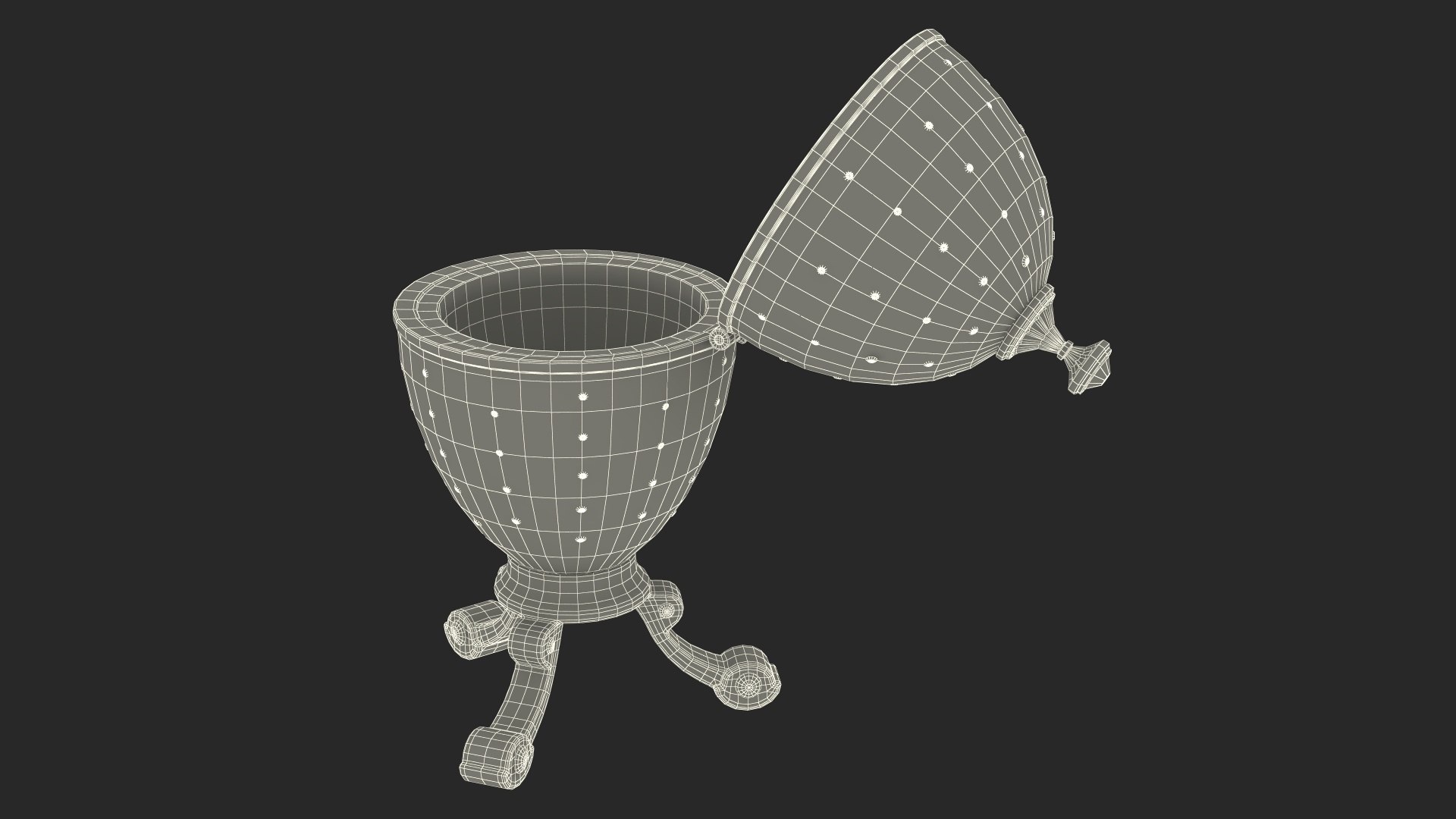 3D Faberge Golden Egg Open Model - TurboSquid 2073123