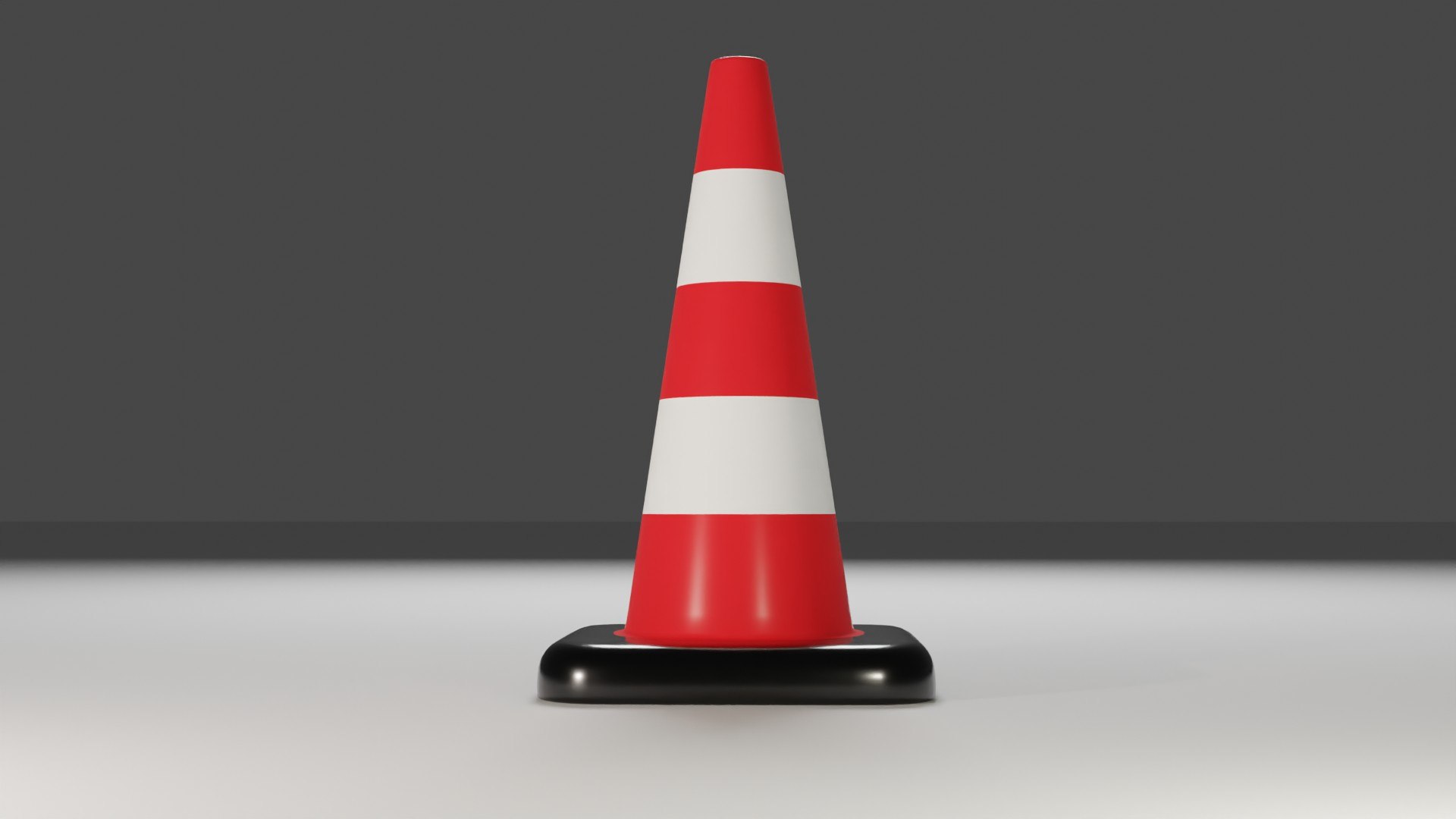Traffic Cone Red Black 3D Model - TurboSquid 2138849