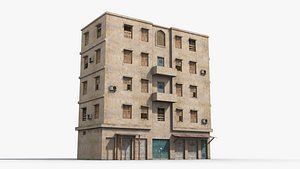 3D Arab Middle East Building x19 model
