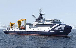 3D Oceanographic research vessel Akademik Aleksandrov project 20183