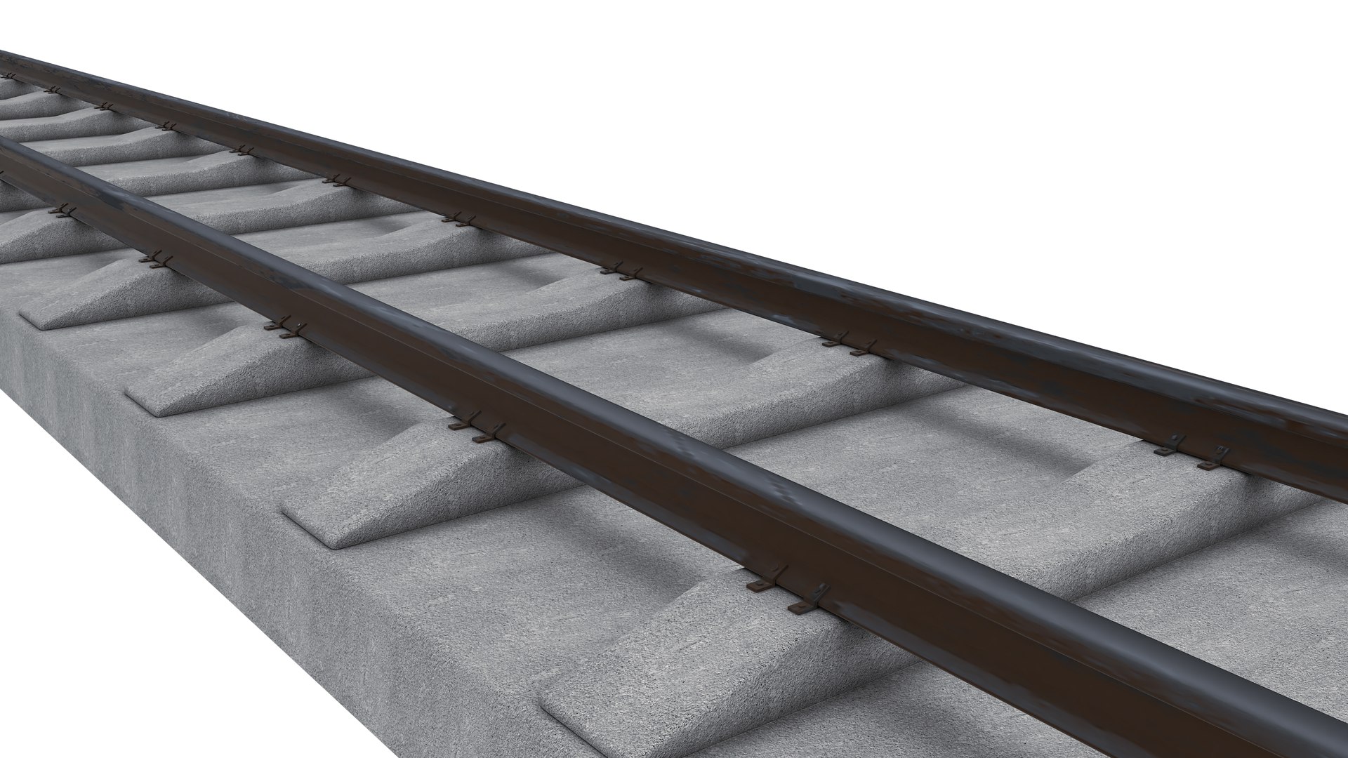 3D Model Railway Track Electrified - TurboSquid 2282846