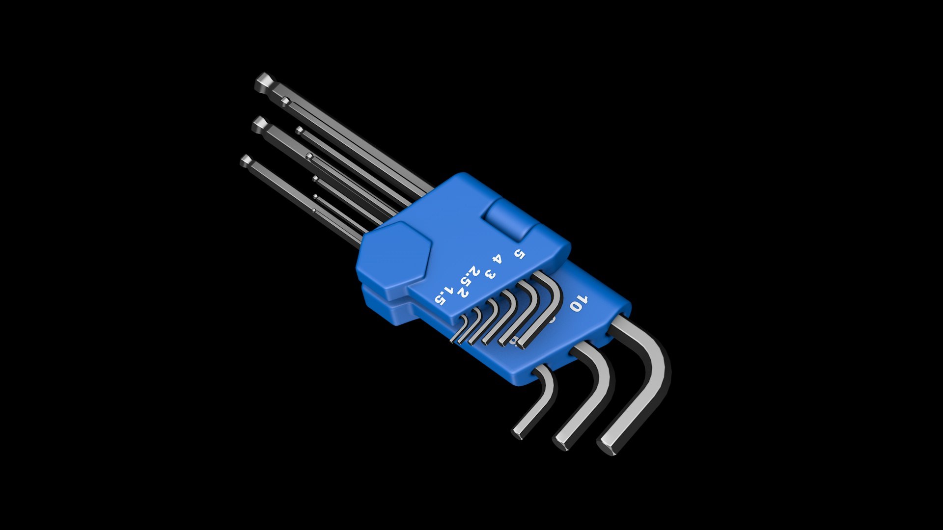 3D Model Allen Keys Hex - TurboSquid 2347681