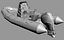 inflatable boat zodiac 550 3d model