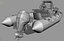 inflatable boat zodiac 550 3d model