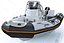 inflatable boat zodiac 550 3d model