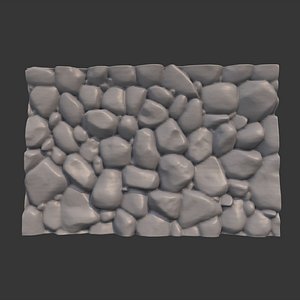Rock Wall 3 3D model