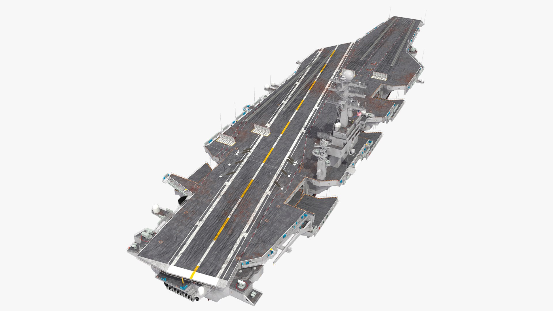 USS Aircraft Carrier Carl Vinson CVN-70 3D model preview