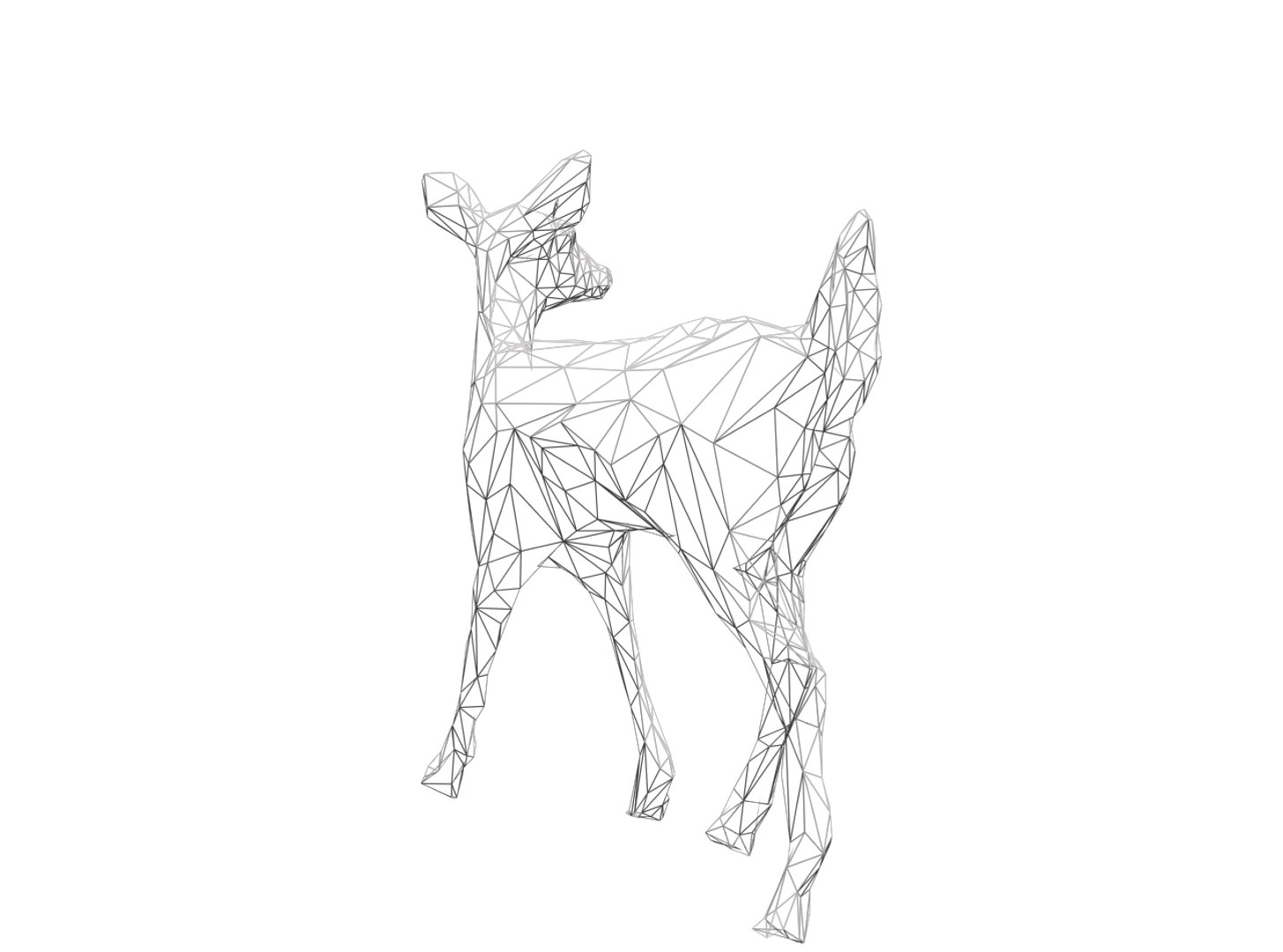Free X Mode Geometric Deer