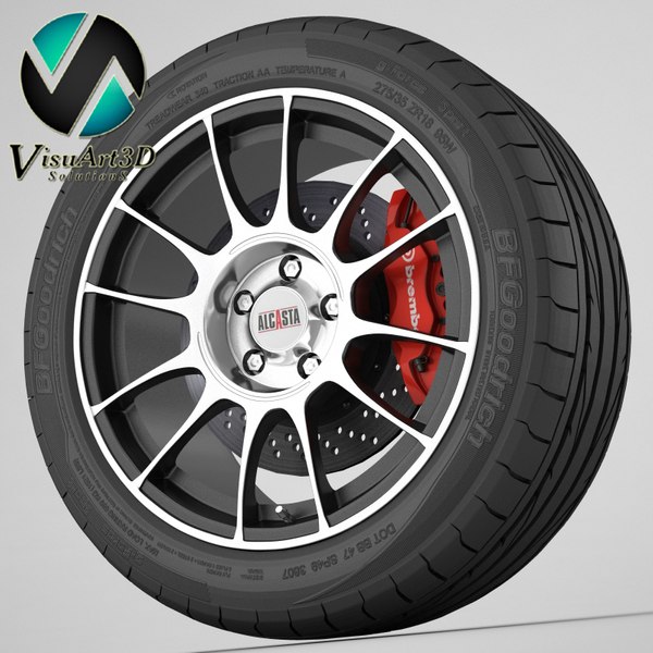 3d wheel alcasta model