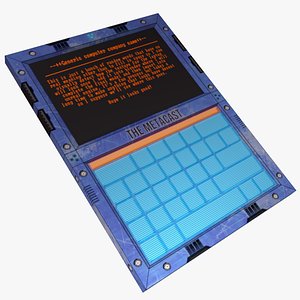 Stylized Sci-Fi laptop 3D model