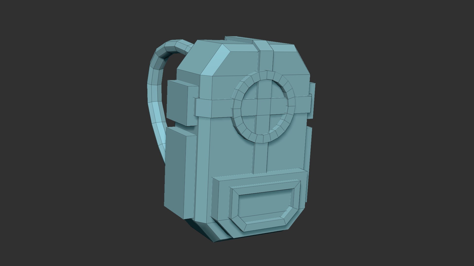 3D Sci-fi Medic Kit Backpack - TurboSquid 1695974