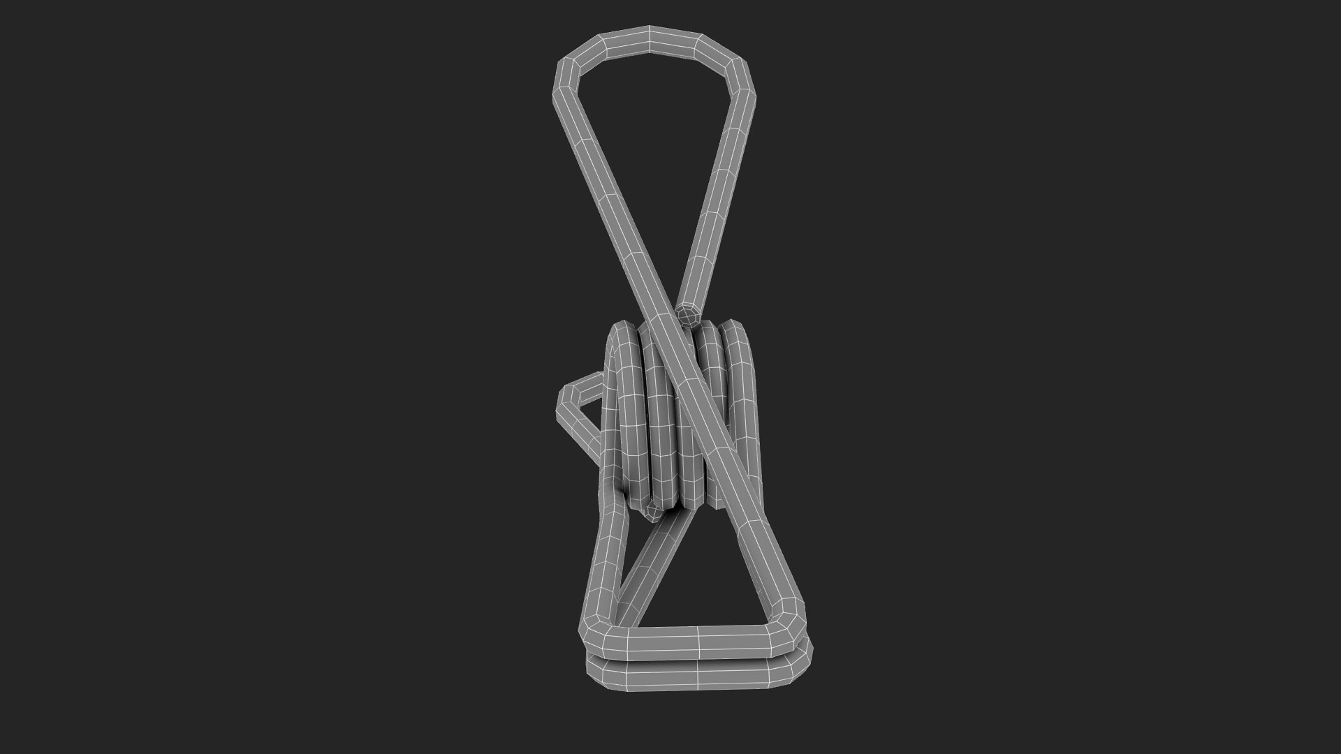 3D Model Steel Clothes Peg Chrome - TurboSquid 1957260