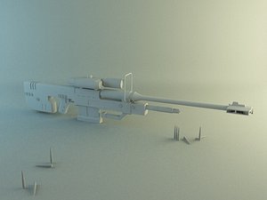 3d sniper halo model