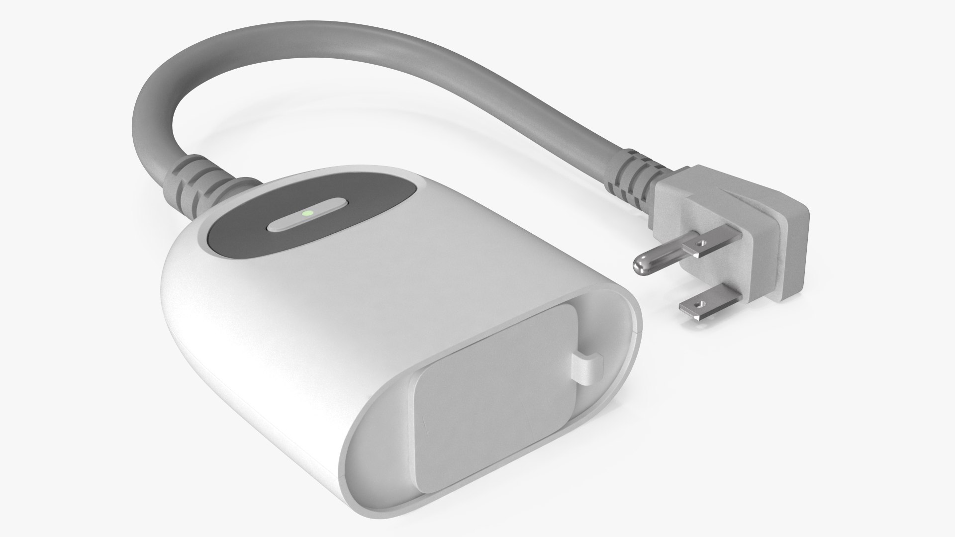 Outdoor Smart Wi-Fi Plug Waterproof White 3D model preview