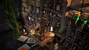 Potion Master 45 Assets model