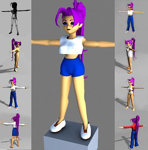 3d 10 female lightwave