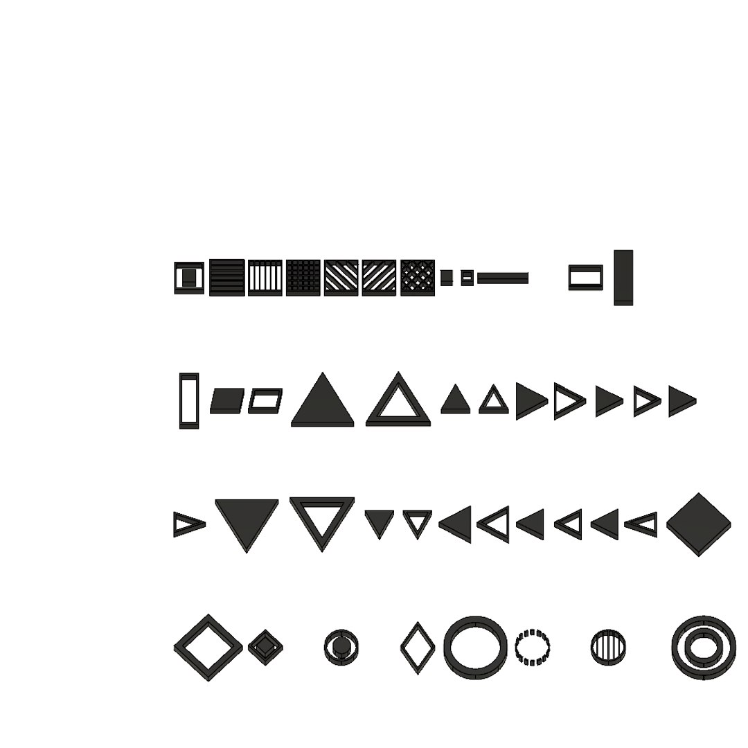 3D Symbols Set20 Cg Cad - TurboSquid 1215481