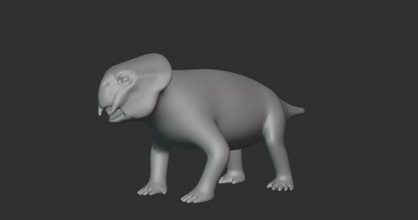 Lystrosaurus Basemesh Low Poly3D模型 - TurboSquid 1994586