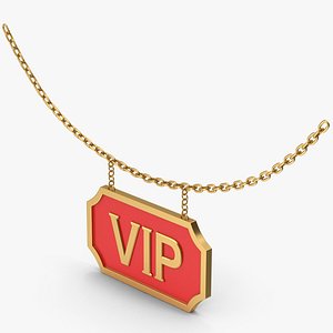 3D VIP Hanging Sign