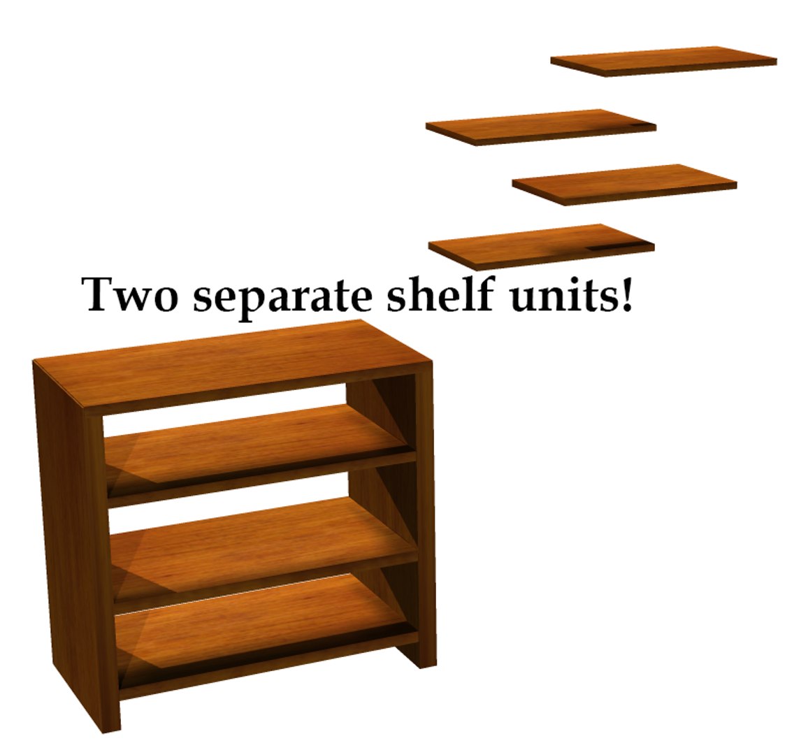 free shelf bookcase 3d model