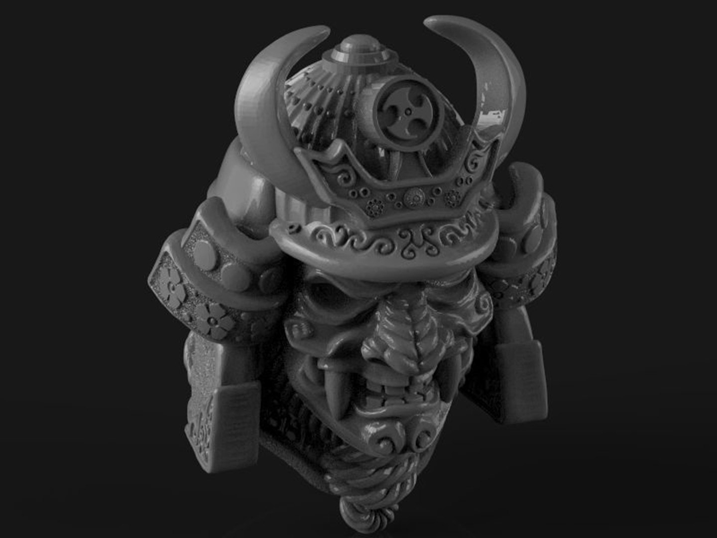 Head samurai model https://p.turbosquid.com/ts-thumb/9x/klniPK/Nc/samuraihead3dmodelobjstl8/jpg/1667383644/1920x1080/fit_q87/701520f4fe9cd3631c8d56d95dffa53cb41f9f13/samuraihead3dmodelobjstl8.jpg