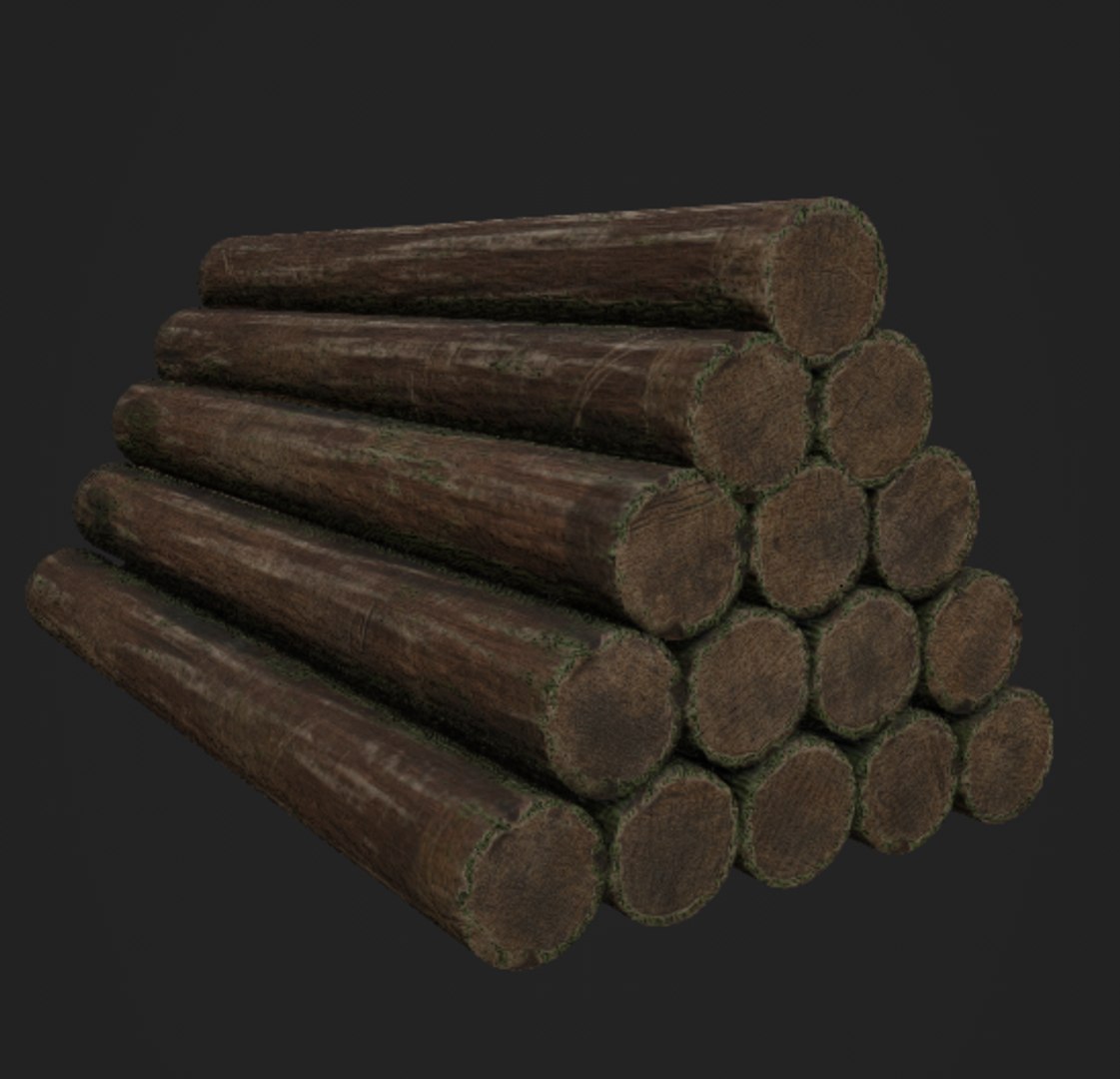 3D model realistic log pile https://p.turbosquid.com/ts-thumb/9x/lMlFcX/cTqdb5ck/screenshot_230/png/1529188813/1920x1080/fit_q87/167b2f60b7d0a000e2f393d6ce47acdeb7174707/screenshot_230.jpg