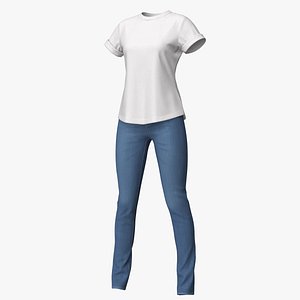 Jeans with T-shirt 2v PBR