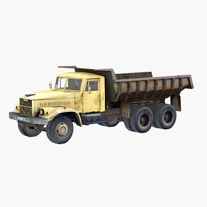 USSR KrAZ 256 truck 3D model