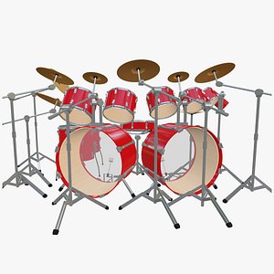 3d metal drum kit