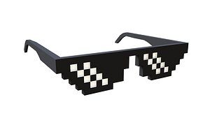 3D Pixel Glasses Deal With It