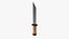 Tan Handle Stylized Knife