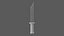 Tan Handle Stylized Knife