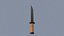 Tan Handle Stylized Knife