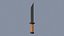 Tan Handle Stylized Knife