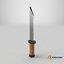 Tan Handle Stylized Knife