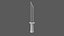 Tan Handle Stylized Knife