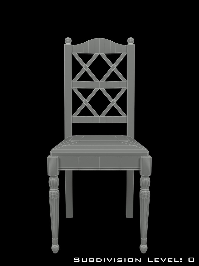 3d model kitchen chair