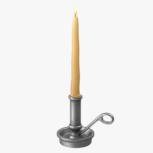 3d model table candle holder 01